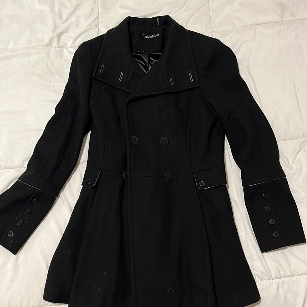 Calvin Klein Women’s Black Peacoat, Size 4